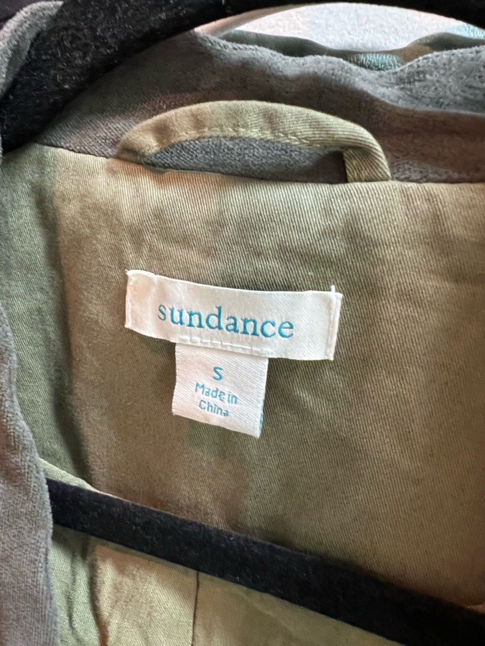 SUNDANCE Olive Ruffle Trim Boho Embroidery Military/Band Jacket, S - Picture 12 of 13